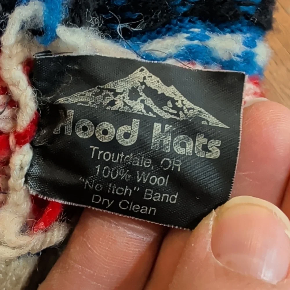 Hood Hats Cozy Blue and Red Kids Winter Hat